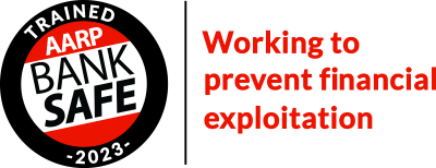 Trained AARP Bank Safe 2023 - Working to prevent financial exploitation